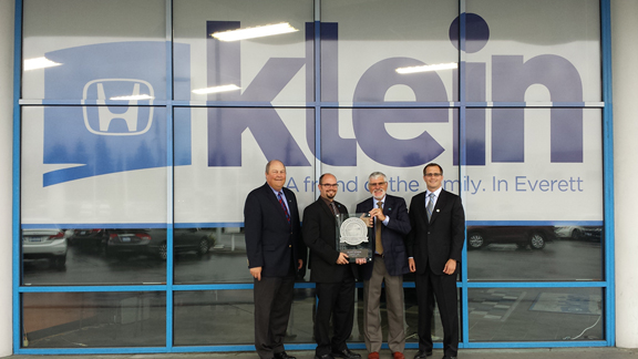 Klein Honda receives Environmental Leadership Award